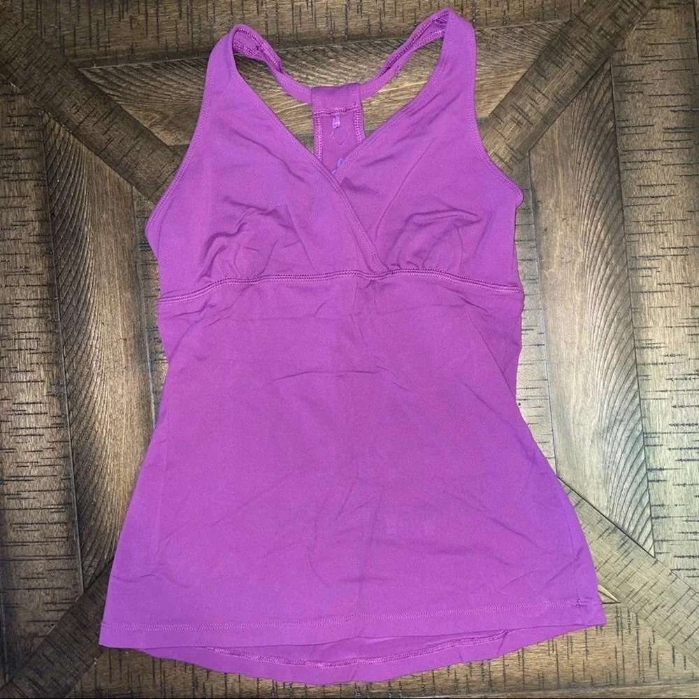 prAna Amethyst Hope Racerback Surplice Tank Top - Picture 4 of 8